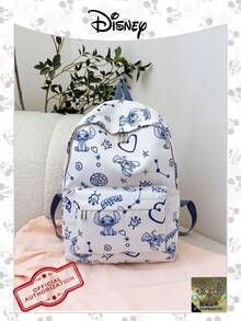Disney 官方卡通背包 1 件官方授权 | /小熊维尼/史迪奇图案背包大容量书包带笔记本电脑隔层 | 休闲背包 | 运动包 | 卡通包 | 背包 | 学校背包非常适合女性/女孩/学生/青少年/毕业生日常使用、郊游、旅行、购物和返校可爱的背包书包 - 彩色 - 查看 14
