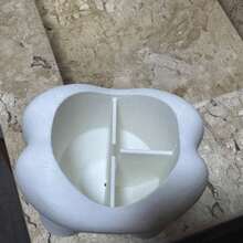 Tooth Shaped Toothbrush And Toothpaste Holder Fun Decoration 3 Compartments - White - View 6