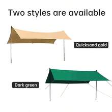 9sqm Outdoor Large Tent, Oversized Sun Shelter, Camping Canopy, Multi-Person, Weather-Resistant, Not Suitable For Windy Conditions - Multicolor - View 11