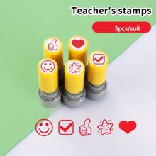 1pc Teacher's Encouragement Stamp - Motivational Classroom Reward & Feedback Stamp, Motivating Rating Stamp Set, Designed For Educators, ABS Material, Self-Inking