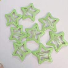 10/20 Stück leuchtende Stern Haarspangen Frauen Mädchen Haarclips Leuchten fluoreszierend Haarklammern für Pony, Partyfavors, Konzert Accessoires, Klauenclips, Haarklammern, Haarspangen