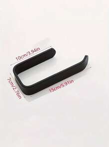 Wall Mounted Plastic Tissue Holder, No-Drill Bathroom Tissue Roll Holder, Practical Storage Organizer - 1pc