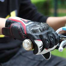 GP-PRO Motorcycle Gloves Men Genuine Leather Racing Moto Gloves Wear-Resistant Motorcross Gloves Breathable Moto Hard Knuckle Touchscreen Gloves - Multicolor - View 4