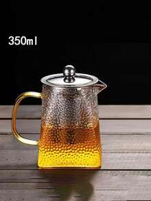 1件玻璃方形锤纹茶壶，蒸煮不锈钢茶壶，耐寒耐高温家用茶壶，玻璃或明火加热家庭用茶壶，锤纹茶壶。 - 彩色 - 查看 12