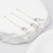 2pcs Heart-Shaped Extender Chain, Copper Adjustable Extensible Chain Connector For DIY Jewelry Making, Used For Necklaces, Anklets, Key Chains