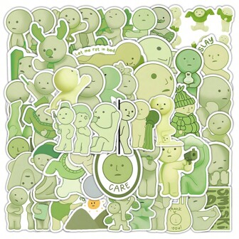 50 件 Smiski 贴纸 美观乙烯基贴纸 贴花 剪贴簿、日记本、笔记本电脑、保险杠、滑板、水瓶、电脑、手机 返校