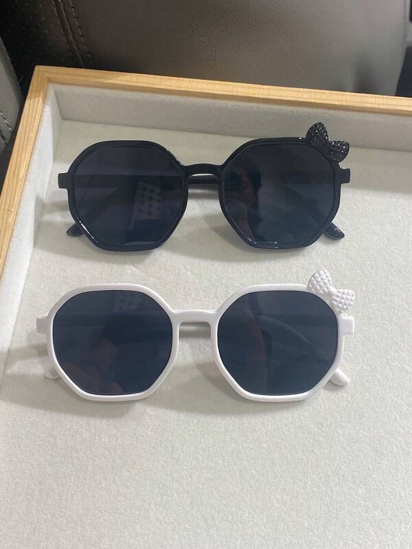 2 pares de gafas de moda para niños y niñas, adecuadas para fiestas, vida diaria y viajes al aire libre, antiviento y arena