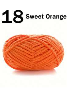 1/2 piezas de hilo de terciopelo suave, 50g/pieza, 60m/pieza, hilo grueso de punto a mano DIY, hilo Popsicle, hilo grueso de poliéster suave, adecuado para manualidades DIY, adecuado para tejer y ganchillo de bufandas, sombreros, zapatos, bolsos, cojines, muñecas, mantas, pantuflas, proyectos de ganchillo artesanal