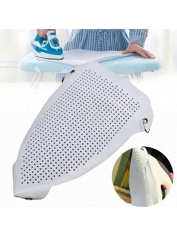 1 Funda protectora ultra suave para plancha de vapor - Resistente al calor hasta 240°C/482°F, base de plancha y tabla de planchar - Protege la ropa de marcas de quemaduras y arrugas, un accesorio de plancha conveniente que hace que la plancha y la plancha de vapor sean sin esfuerzo, fácil de usar