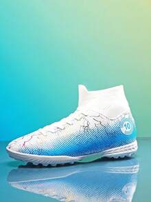 Herren Fußballschuhe, Jugend Fußballschuhe, Erwachsene Professionelle Tf Sportschuhe, Indoor Team Trainingsschuhe, Ronaldo Stollen - Weiss - Übersicht 8