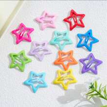 10/20 Stück leuchtende Stern Haarspangen Frauen Mädchen Haarclips Leuchten fluoreszierend Haarklammern für Pony, Partyfavors, Konzert Accessoires, Klauenclips, Haarklammern, Haarspangen