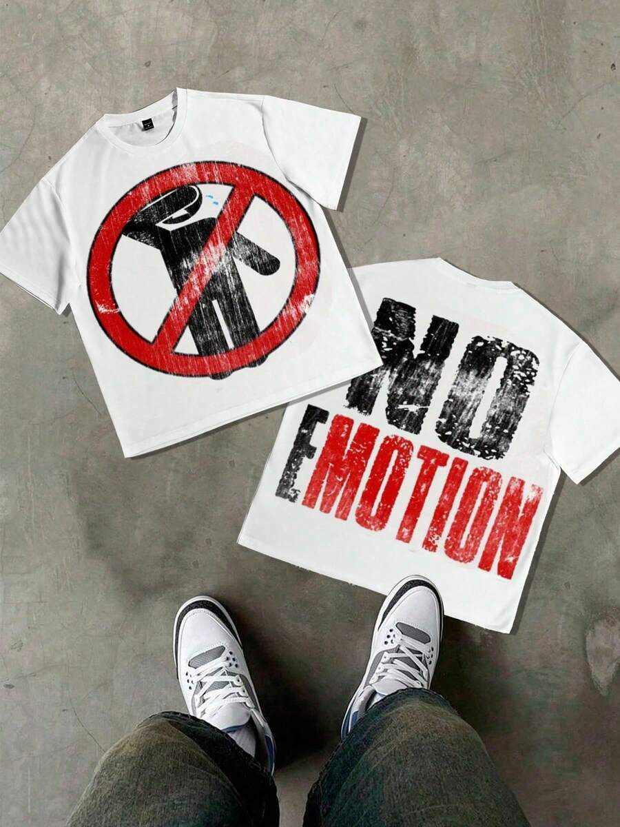 Y2K, Double-Sided Printing, Warning Slogan, Red T-Shirt,  Clothing, Graphic Tee, Funny Graphic Tees, Graphic Tees Men, 100% Cotton T-Shirts Feature A Youthful And Fashionable Design. They Come  They Are Perfect For Casual Wear And Street Style. They Are Excellent  Gifts For Friends And Family.