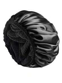 1 Stück einfarbige extra große 3-lagige Haartrocknen Duschhaube, super absorbierendes mikrofaserartiges Material, 100% wasserdichter wiederverwendbarer Haarturban für Frauen mit langem Haar