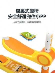 Patin del diablo scooter de juguete  ligero y plegable con Ruedas LED,  Monopatín de pie freno de pie patinete con altura ajustable para ejercitar equilibrio y coordinación. Con luces multicolor y musica luz ,patinetas para niñas patinete niño scooters patin del diablo niño scooters montable patinete Juguetes con asiento  patinetas  de 3 ruedas patines  de 2 a 14 años - Morado - Ver 4