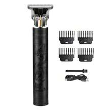 1/2pcs Men's Hair Clippers And Beard Trimmers Set, USB Rechargeable, Black, With Limit Comb Men's Beauty Kit, For Home Use, Father's Day Gift, Give Holiday Gifts
