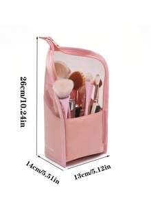 1个多功能3D化妆刷收纳盒，透明PVC防水旅行化妆刷架，适用于收纳化妆刷、眉笔、口红、牙刷和其他洗漱用品。 用途广泛，可用作化妆包、梳妆台收纳盒、化妆包、化妆收纳盒、化妆品收纳盒、化妆包、化妆品整理盒、化妆包、梳妆台配件、化妆包、化妆袋、首饰盒、化妆刷架、化妆刷架、香水收纳盒、化妆包、圣诞礼物、房间装饰。 - 彩色 - 查看 8