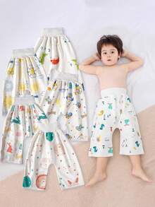 قطعة واحدة من سروال التعليم الحفاضة مقاوم للماء وعدم التسرب، قابل للتنفس لكل الفصول،مصنوع من مواد ناعمة ومريحة، قابل للغسيل وإعادة الاستخدام لأطفال الحضانة - متعدد الألوان - مشاهدة 24