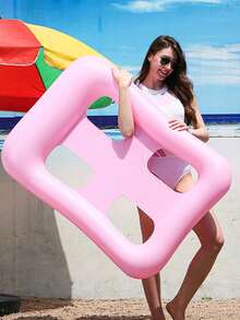 Foldable Square Inflatable Floating Mat With Backrest, Can Be Used As Seat Or Hammock, Suitable For Water Parties, Swimming Pools And Back To School Season - Multicolor - View 8
