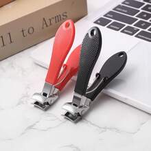 男士斜口指甲钳，老年人厚趾甲钳，嵌甲钳，带接趾盘，超宽手柄，锋利耐用不锈钢指甲刀 - 彩色 - 查看 4