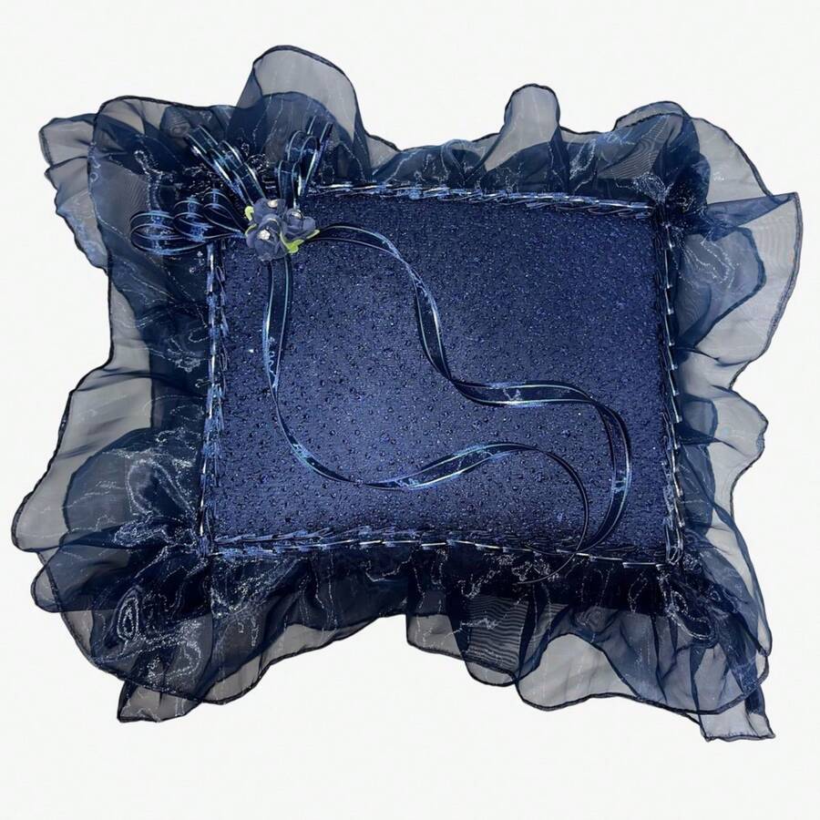 Cushion For 15th Birthday, Cushion For Quinceañera, Ceremony In Church, Many Colors - Navy Blue - View 1