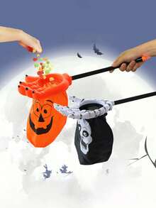 2 件 - 万圣节派对捣蛋袋、捣蛋礼品糖果袋、万圣节快乐糖果袋，用于生日派对装饰、万圣节装饰用品（约 54 厘米）