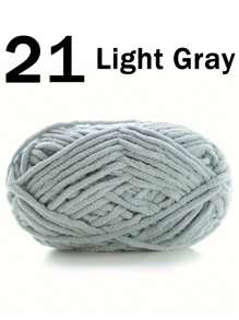 1/2 piezas de hilo de terciopelo suave, 50g/pieza, 60m/pieza, hilo grueso de punto a mano DIY, hilo Popsicle, hilo grueso de poliéster suave, adecuado para manualidades DIY, adecuado para tejer y ganchillo de bufandas, sombreros, zapatos, bolsos, cojines, muñecas, mantas, pantuflas, proyectos de ganchillo artesanal