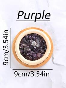天然水晶精油扩散器（仅扩散器，不含精油），小型房间被动扩散器，适用于卧室、浴室、个人办公桌装饰、礼物和赠品 - 彩色 - 查看 20