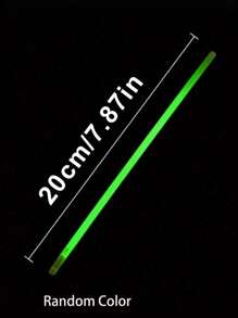 200pcs Party Fluorescent Light Glow Stick Hand Trowel Necklace Neon Lights Wedding Party Glow Stick Bright Color Glow Stick Random Color, Party Atmosphere Stick, Glow Stick, Party Gift, Halloween Gift, Halloween Party Props (Quantity Is Glow Stick+Connector)