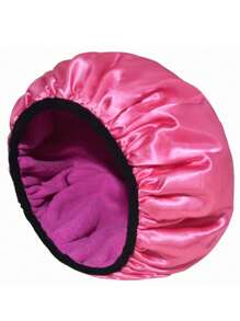 1 Stück einfarbige extra große 3-lagige Haartrocknen Duschhaube, super absorbierendes mikrofaserartiges Material, 100% wasserdichter wiederverwendbarer Haarturban für Frauen mit langem Haar