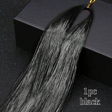 48Inches Glitter Rainbow Tinsel Hair Extension With Tool Mixed Colors Hair Extension Tinsel Kit Glitter Rainbow Hair Extensions For Women And Girls Pride Month Activities Accessories