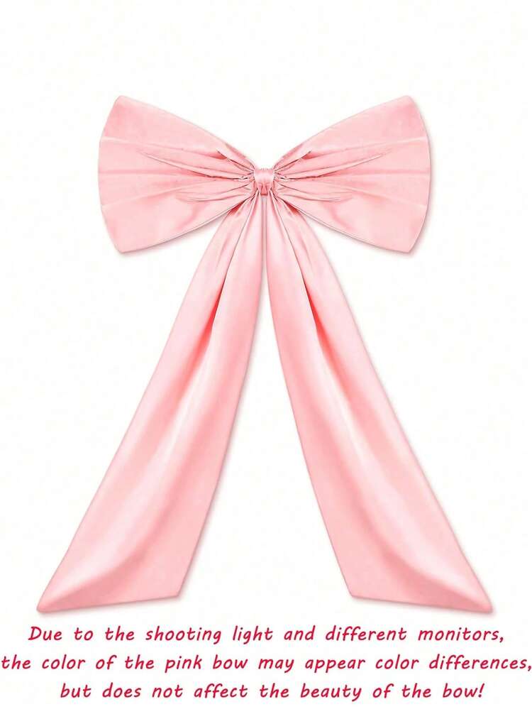 1 件巨型蝴蝶结装饰品，适用于生日派对背景、房间墙面装饰、超大丝带悬挂装饰、礼品墙面装饰、拍照道具，非常适合新娘送礼会、婚礼派对、圣诞节装饰、圣诞家居礼物、圣诞装饰 - 彩色 - 查看 5