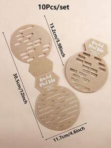 10 tấm thiệp hình nhẫn kim cương bằng giấy Kraft dùng cho tiệc cưới và tiệc chia tay cuộc sống độc thân - Trò chơi tiệc độc thân, trò chơi dự đoán và gợi ý vui nhộn - Nhiều màu - Xem 8