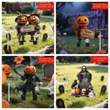 Halloween Skeleton Decor Series - 2D Acrylic Outdoor Garden Party, Holiday Ornaments