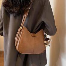 Women Crossbody - 咖 色不帶掛件 - 查看 9