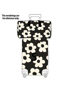 1pc Luggage Cover + 1pc Travel Bag, Plant Pattern Print, Unisex, Durable & Washable, Suitable For Travel, Family Visit Or Outing (Luggage Not Included) - Multicolor - View 6