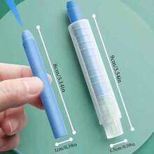 6/12支装无尘粉笔，彩色人行道粉笔带支架，儿童可水洗粉笔，适用于户外艺术游戏、黑板、学校用品、返校 - 彩色 - 查看 3