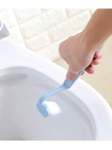 2pcs,Slot Cleaning Brush, Toilet Cleaning Brush, Multi-Function Cleaning Brush Tool, Deep Toilet Brush With Hanging Hole, Bathroom Gap Brush, Home, Kitchen, Bathroom, Window, Vehicle, Faucet, Toilet - Multicolor - View 6