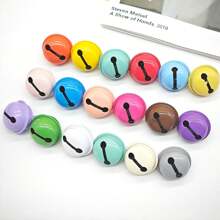 15/30 Pieces Small Metal Bells Home Decoration Jewelry Metal Bell Diameter Crafts, Colorful Metal Bells - Necklace Accessories For Cats And Dogs, Candy Color Bells, Multifunctional Decorative Bells, Can Be Used For Training Toys & Pet Decorations, 22MM Colorful Porcelain Bell Pendant Perfect For DIY Christmas Decorations, Keychains & Jewelry Accessories, Christmas Decorations, DIY Keychains, Holiday Parties & Pet Collars