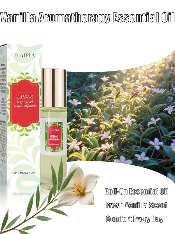 10ml/0.34fl.Oz Charming Vanilla Essential Oil,All-Day Aromatherapy Refill,Fresh Home ,ScentPerfect Gift For Any Occasion