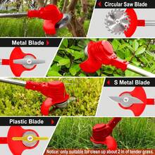 Cordless Weeder, Battery Powered Mower, 3 In 1 Rechargeable Electric Lawn Trimmer, Lawn Trimming Tool, Garden Styling Tool, Tree Trimmer For Lawn Garden Yard Weeder, Trimmer, Saw