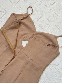 Short Dress Marrante Faminina - 卡其色 - 查看 3