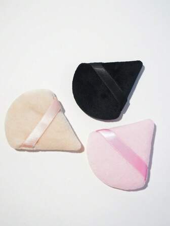 10 piezas/3 piezas/1 pieza Esponja de maquillaje triangular, borla de polvo, esponja plana para base, cojín de dedo, maquillaje, barato, decoración de habitación, tocador, viaje, dormitorio, accesorios de maquillaje, borla, difuminador de maquillaje, borla de polvo, esponja de maquillaje