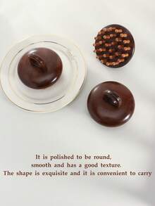 1把天然檀香木粗齿按摩梳，圆头头皮按摩器宽齿发刷，小巧便携，返校季、旅行度假必备，女士美发配件，梳子，边缘梳，梳子，解结梳，球形梳，迷你发刷套装，木梳，发刷，边缘梳，解结梳，美发产品，美发工具，美发用品，护发，卷发梳，理发师，美发设备，小梳子，迷你发刷，发型，美发，发刷，背梳，造型梳，卷发梳，边缘梳，发梳，梳子，发刷套装，梳子，卷发梳，解结梳，女士发刷，头发，旅行，美发产品，美发工具，美发用品，理发师，理发师配件，理发店，美发设备 - 棕色 - 查看 8