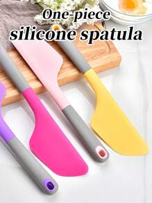 قطعة واحدة من ملعقة الخبز المكعبة، ملعقة الكاك، أداة توزيع الملعقة، ملاعق السيليكون الممزوجة بالسيليكون، ملعقتين صقيع، الملقط البنفسجي للحلويات، أدوات مطبخ محلية الصنع، سهلة الخلط والتجعيد