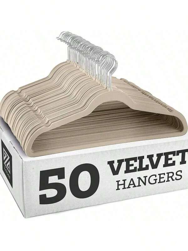 Velvet Non-Slip Hangers With Leg Clips - Space-Saving, Durable Clothes Organizer For Home & Retail Decor 5pcs