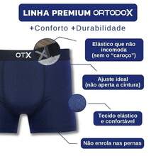 ORTODOX Long Boxer Briefs (Long Leg) Longer Cotton Plus Size GG1 To GG6 Cotton With Elastane 30.1 Thread - 黑色 - 查看 2