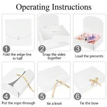 10 piezas/5 piezas/2 piezas - Caja de regalo blanca/negra/rosa/marrón con tapa, caja de regalo con cinta para propuesta a dama de honor, caja de regalo para boda, cumpleaños, fiesta de ducha y otras fiestas, regalos del Día de San Valentín, Día de San Valentín, empaque, cumpleaños, manualidades, almacenamiento de belleza Cajas para recuerdos y cajas para confeti