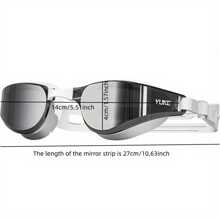 1 Set Occhialini da nuoto antifog ad alta definizione con design placcato, cuffia da nuoto in silicone, design a visione extra ampia, accessori da spiaggia, accessori per piscina