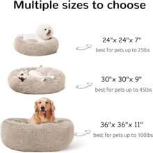 Hachikitty Calm Donut Cuddler, Cama grande para perro, 30': Suministros para mascotas
