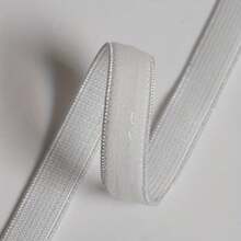 5 yardas/1cm de ancho Cinta elástica de silicona de alta resistencia, banda elástica antideslizante para correa de hombro, puño de manga, traje de baño, mangas, pelucas, corpiño de vestido y talla grande, multicolor - Multicolor - Ver 10